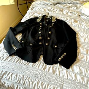 Black Blazer with Bling dress up or down. Collar has lots of sequins.